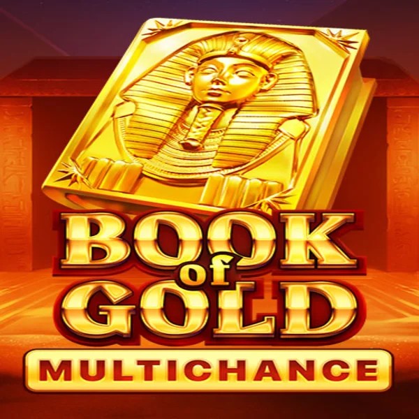 Book of Gold Multichance slot icon by Playson, available at Scooore Casino