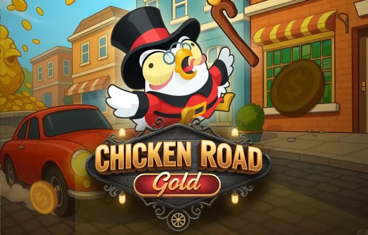 Chicken Road Gold logo by InOut at Scooore Casino