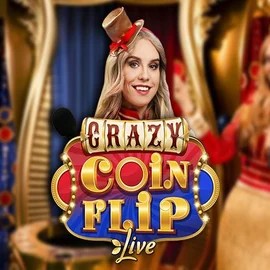 Crazy Coin Flip logo – Live Casino by Evolution at Scooore Casino