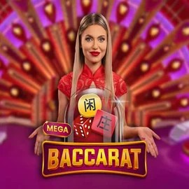 Mega Baccarat by Pragmatic Play, showcased at scooorecasino.pl – game logo