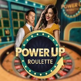 PowerUP Roulette online game logo by Pragmatic Play on scooorecasino.pl