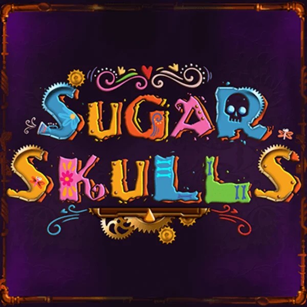 Sugar Skulls logo by Booming Games Scooore Casino