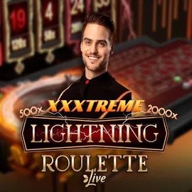 Official Live Casino logo: XXXtreme Lightning Roulette by Evolution at Scooore Casino